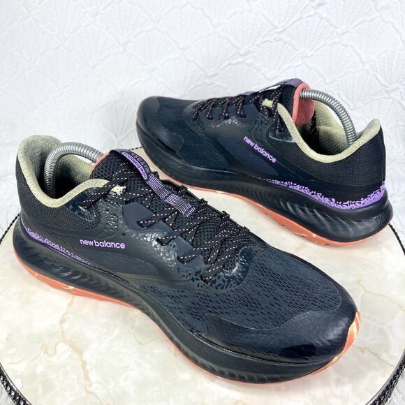 New Balance Sneakers Men 9.5 Black Purple DynaSoft Nitrel V5 Trail Running Shoes - Picture 10 of 12